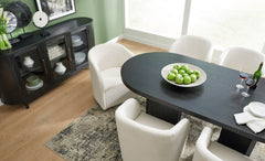 Black / Set of 2 Armchairs, product view 5; included: 2 matching chairs; all other furniture and accessories excluded - 18