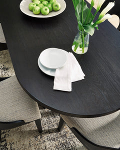 Black / Dining Table Only, product view 2; included: 1 table; all other furniture and accessories excluded - 2
