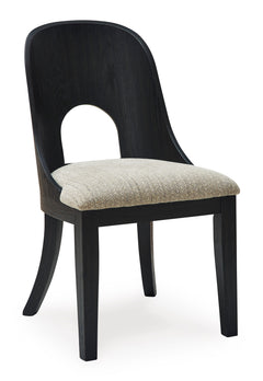 Black / Set of 2 Side Chairs, product view 1; included: 2 matching chairs; all other furniture and accessories excluded - 6