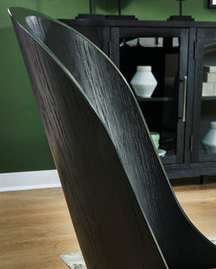 Black / Set of 2 Side Chairs, product view 3; included: 2 matching chairs; all other furniture and accessories excluded - 8