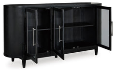 Black / Sideboard, sideboard view 2; includes one sideboard; accessories and other furniture excluded - 2