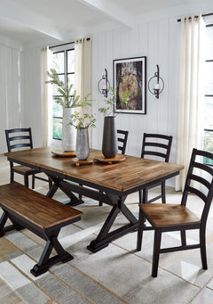 Brown/Black / Dining Table Only, additional product view; one table included; chairs, stools and benches excluded; additional furniture and accessories excluded - 15