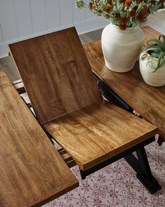 Brown/Black / Table Only, product view 3; includes 1 table; other furniture and accessories excluded - 3