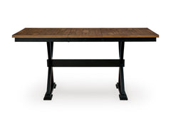 Brown/Black / Table + 4 Swivel Counter Stools + Bench, product view 2; includes 1 table; 4 swivel counter stools; 1 bench; other furniture and accessories excluded - 49