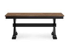 Brown/Black / 1 Bench, matching product view 2; included: one bench; table and chairs excluded; other furniture and accessories excluded - 28