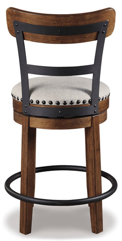 Brown / 1 Swivel Stool, product view 4; included: 1 matching counter stools; all other furniture and accessories excluded - 10