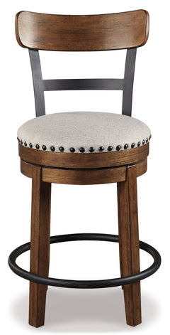 Brown / 1 Swivel Stool, product view 5; included: 1 matching counter stools; all other furniture and accessories excluded - 11