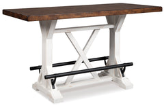 White/Brown / Counter Height Table Only, product view 2; included: 1 table; all other furniture and accessories excluded - 2