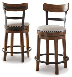Brown / 1 Swivel Stool, product view 2; included: 1 matching counter stools; all other furniture and accessories excluded - 8