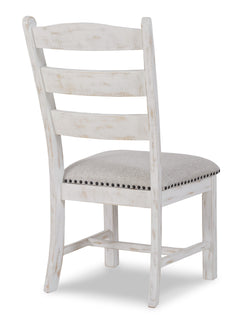 Beige / White / Set of 2 Dining Chairs, product view 2; included: 2 matching chairs; all other furniture and accessories excluded - 6
