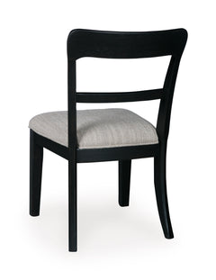 Black / Set of 2 Low Ladderback Upholstered Chairs, product view 4; includes set of 2 low ladderback upholstered chairs; cabinets and accessories excluded - 14