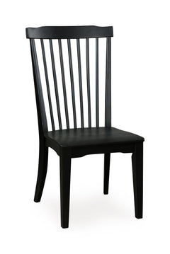 Black / Set of 2 Spindleback Wood Chairs, product view 3; includes set of 2 spindleback wood chairs; cabinets and accessories excluded - 41
