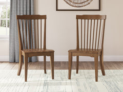 Brown / Set of 2 Spindleback Wood Chairs, product view 2; includes set of 2 spindleback wood chairs; cabinets and accessories excluded - 54
