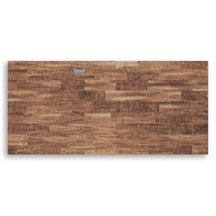 Brown and black farmhouse desk, desktop view - 6