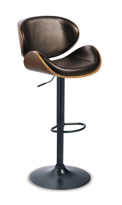 Brown / Adjustable Height — 1 Stool, product view; 1 stools included; additional furniture and accessories excluded - 1