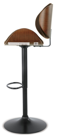 Brown / Adjustable Height — 1 Stool, side view; 1 stools included; additional furniture and accessories excluded - 11