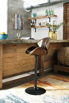 Brown / Adjustable Height — 1 Stool, room setting; 1 stools included; additional furniture and accessories excluded - 12