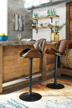 Brown / Adjustable Height — 1 Stool, additional product view; 1 stools included; additional furniture and accessories excluded - 2
