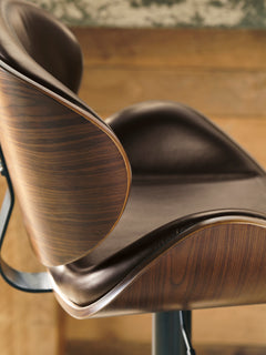 Brown / Adjustable Height — 1 Stool, design detail; 1 stools included; additional furniture and accessories excluded - 7