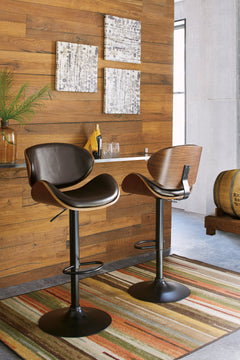 Brown / Adjustable Height — 1 Stool, additional product view; 1 stools included; additional furniture and accessories excluded - 9
