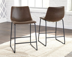 Brown / Set of 2 Counter Stools, furniture view 3; includes set of 2 counter stools; table, other seating and accessories excluded - 3