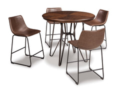 Brown / Set of 2 Counter Stools, furniture view 4; includes set of 2 counter stools; table, other seating and accessories excluded - 4