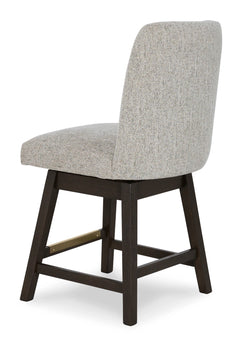 Beige / Dark Brown / Set of 2 Counter Stools, product view 2; included: 2 matching counter stools; all other furniture and accessories excluded - 7