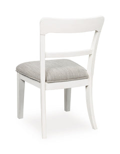 Brown / White / Table + 4 Low-Back Cushioned Dining Chairs, product view 9; includes table + 4 low-back cushioned dining chairs; display cabinets and decorative accessories excluded - 55
