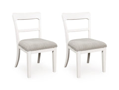 Brown / White / Table + 6 Low-Back Cushioned Dining Chairs, product view 6; includes table + 6 low-back cushioned dining chairs; display cabinets and decorative accessories excluded - 64