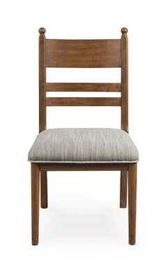 Brown / Set of 2 Tall-Back Cushioned Dining Chairs, product view 6; includes set of 2 tall-back cushioned dining chairs; display cabinets and decorative accessories excluded - 86