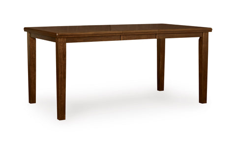 Burnished Brown Counter Dining Table with Butterfly Extension and Seating Options