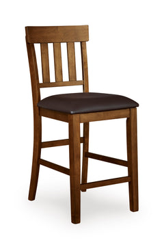 Medium Brown / Set of 2 Fixed Counter Stools, product view 4; includes 2 fixed counter stools; other furniture and accessories excluded - 11