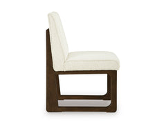 Off White/Brown / Set of 2 Wood-Frame Side Chairs, product view 7; includes set of 2 wood-frame side chairs; servers cabinets and decorative accessories excluded - 11