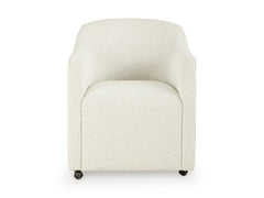 Off White / Set of 2 Caster Armchairs, product view 5; includes set of 2 caster armchairs; servers cabinets and decorative accessories excluded - 29