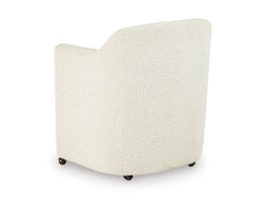 Off White / Set of 2 Caster Armchairs, product view 4; includes set of 2 caster armchairs; servers cabinets and decorative accessories excluded - 17