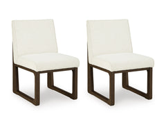 Off White/Brown / Set of 2 Wood-Frame Side Chairs, product view 1; includes set of 2 wood-frame side chairs; servers cabinets and decorative accessories excluded - 4