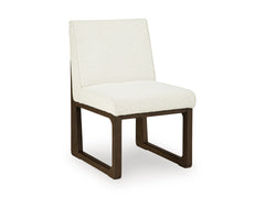 Off White/Brown / Set of 2 Wood-Frame Side Chairs, product view 4; includes set of 2 wood-frame side chairs; servers cabinets and decorative accessories excluded - 7