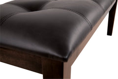 Dark Brown / 1 Bench, product detail; one bench included; additional furniture and accessories excluded - 2
