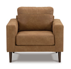 Caramel Upholstered Seating, chair front view - 13
