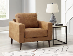 Caramel Upholstered Seating, chair room setting; tables and decor excluded - 15