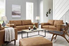 Caramel Upholstered Seating, three-piece seating; ottoman tables and decor excluded - 17