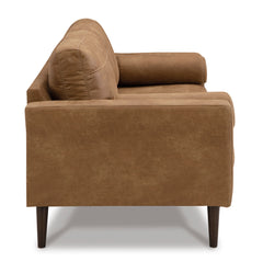 Caramel Upholstered Seating, sofa side view - 4