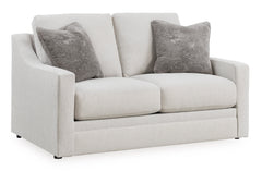 Chalk Reversible Cushion Seating, loveseat angle view - 6