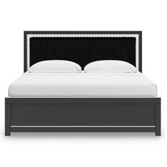 Black Bed King, view 2; exact selected furniture; mattress bedding and accessories excluded - 22
