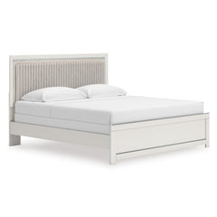 White Bed + Nightstand King, view 1; exact selected furniture; mattress bedding and accessories excluded - 33
