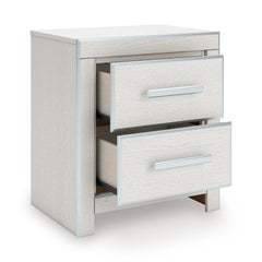 White Bed + Nightstand King, view 3; exact selected furniture; mattress bedding and accessories excluded - 35