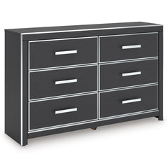 Black 5pc Bedroom Set Queen, view 2; exact selected furniture; mattress bedding and accessories excluded - 7