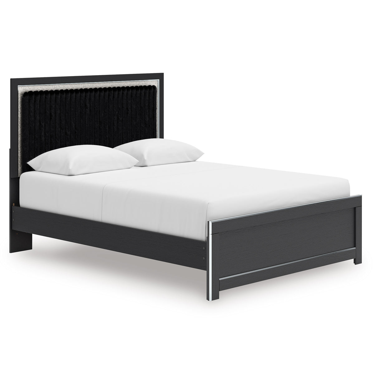 Black Bed Queen, view 1; exact selected furniture; mattress bedding and accessories excluded