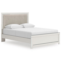 White Bed Queen, view 1; exact selected furniture; mattress bedding and accessories excluded - 11