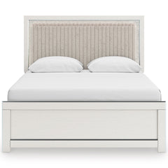 White Bed Queen, view 2; exact selected furniture; mattress bedding and accessories excluded - 12